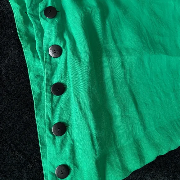 Mara Hoffman Heidi Organic Linen Midi Dress Green Sustainable Eco Designer Med - Picture 8 of 14